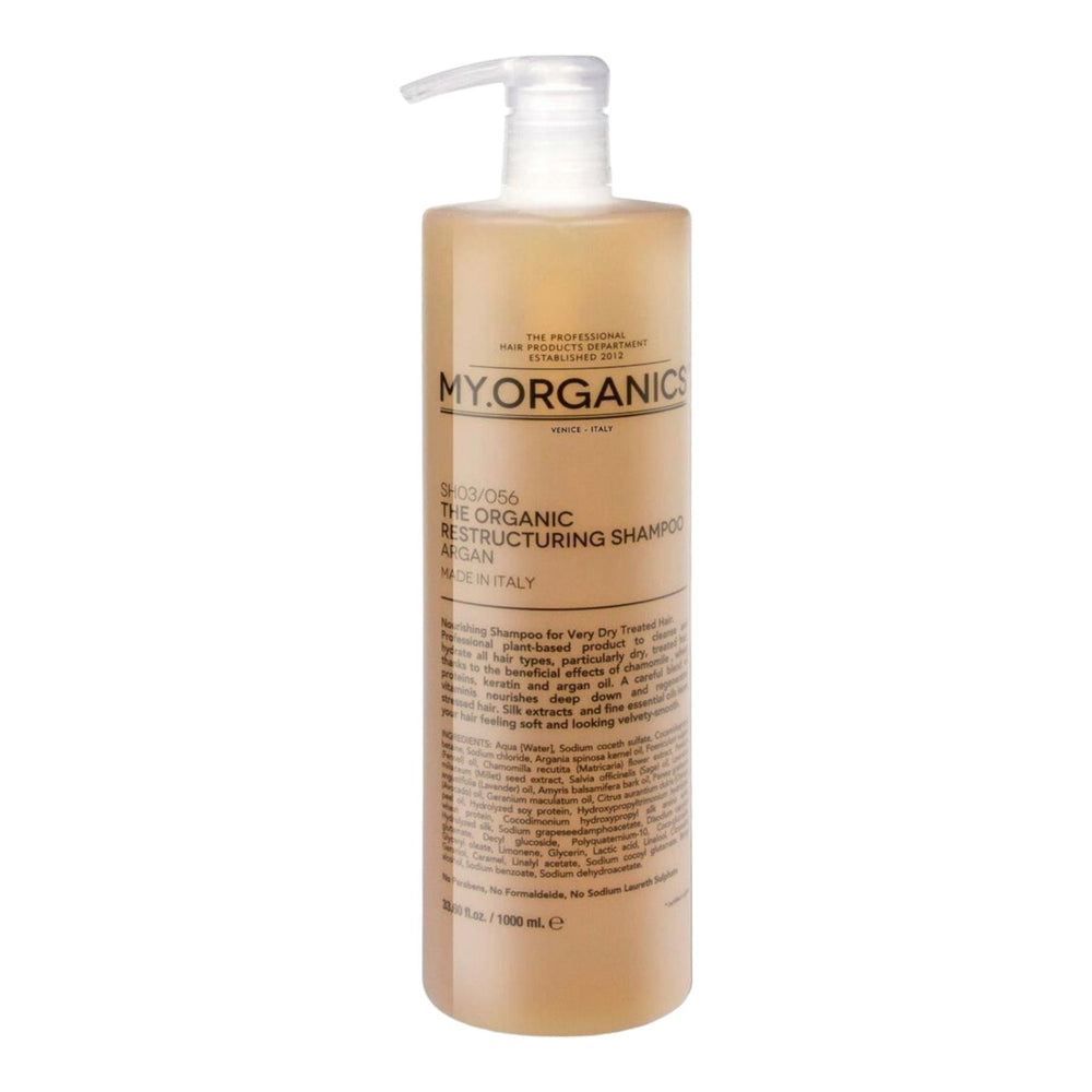 Organic Restructuring Shampoo for Damaged Hair 1000ml