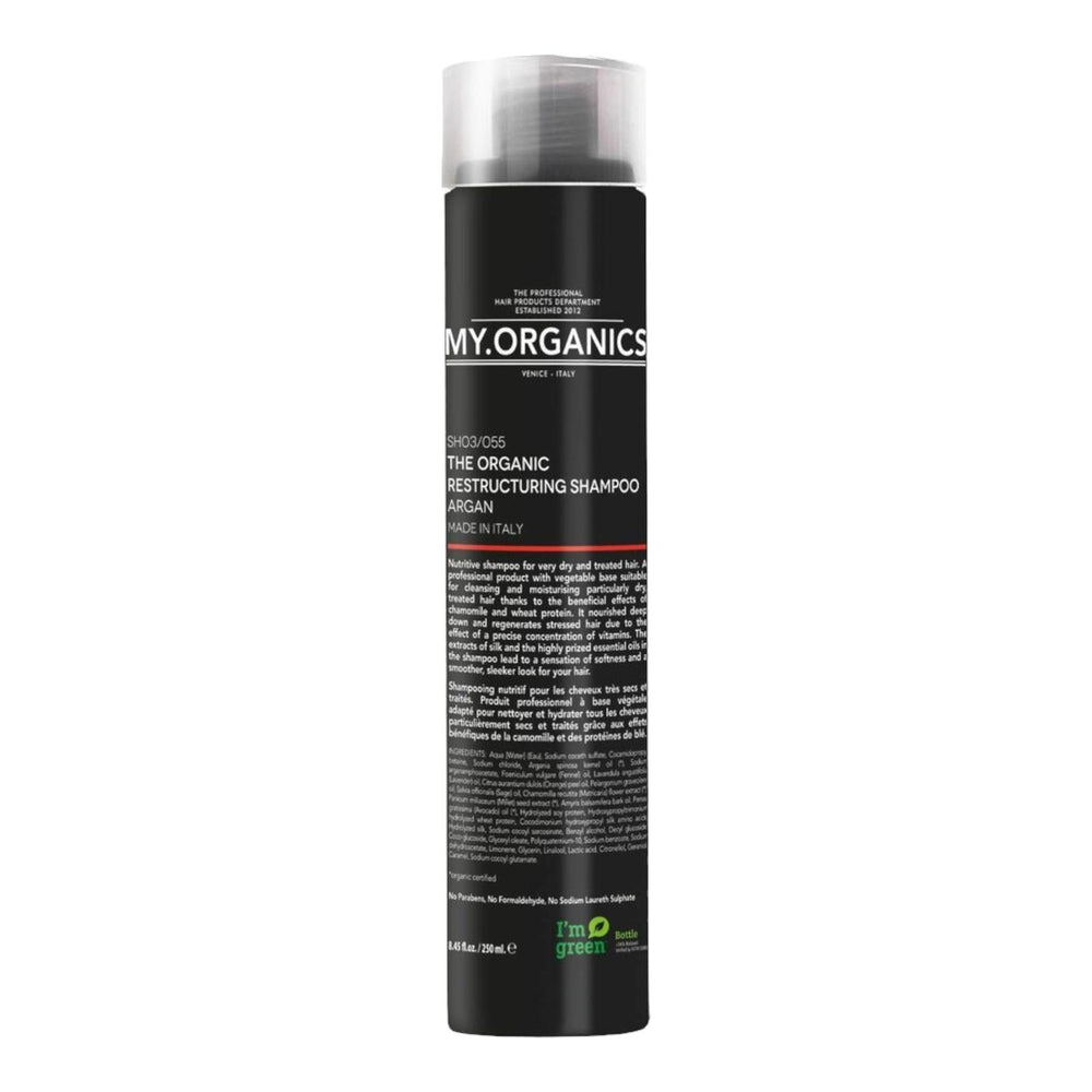 Organic Restructuring Shampoo for Damaged Hair 250ml