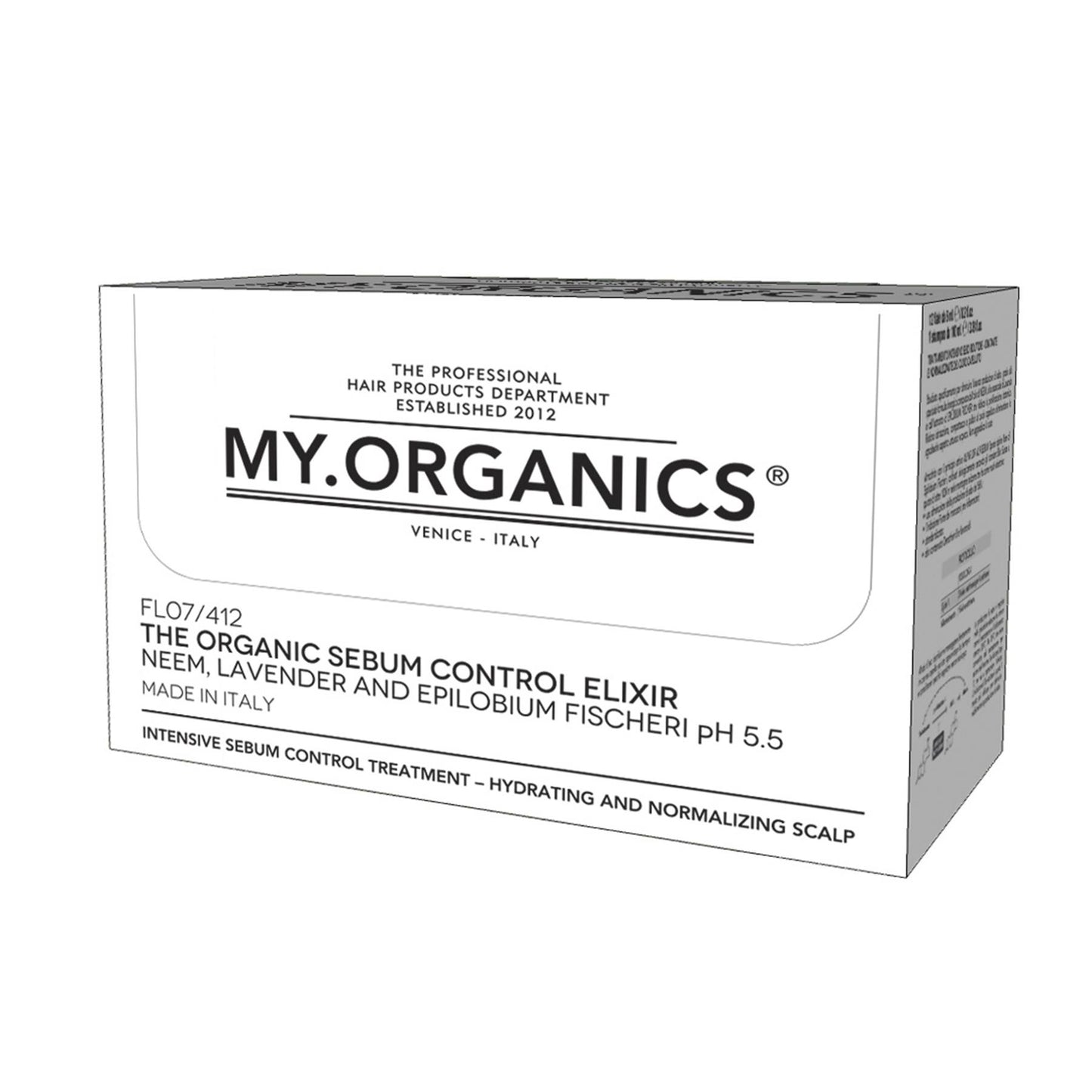 The organic Sebum Control Elixir 12 Vials - My Organics 