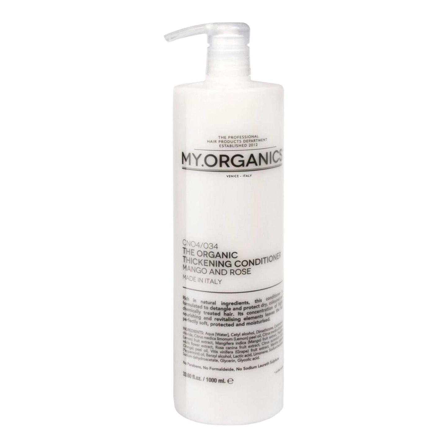Organic Thickening Conditioner for Thin Hair 1000ml